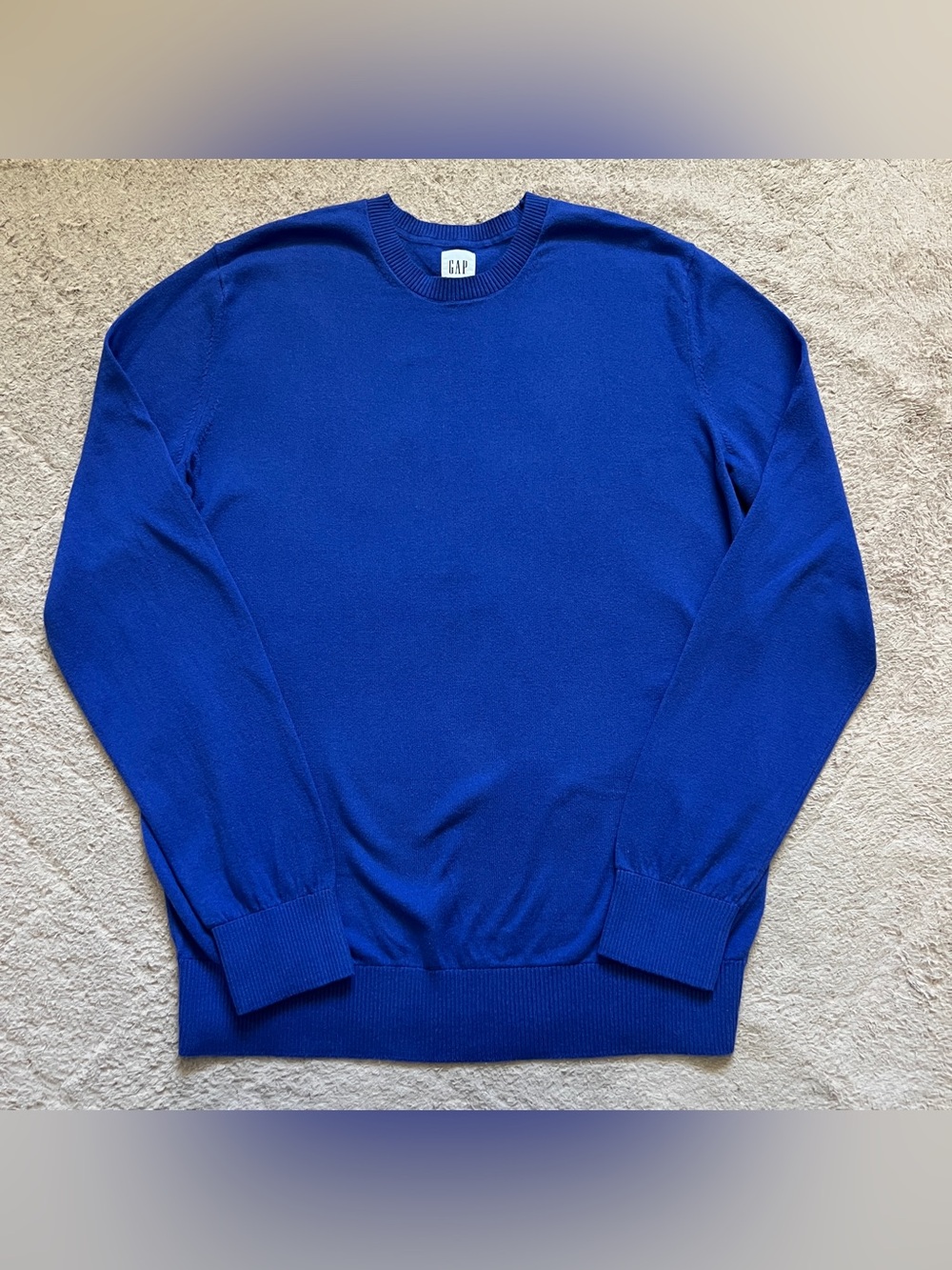 GAP Cotton Crewneck Sweater Preppy Minimalist Academia Cottage Capsule Sz M